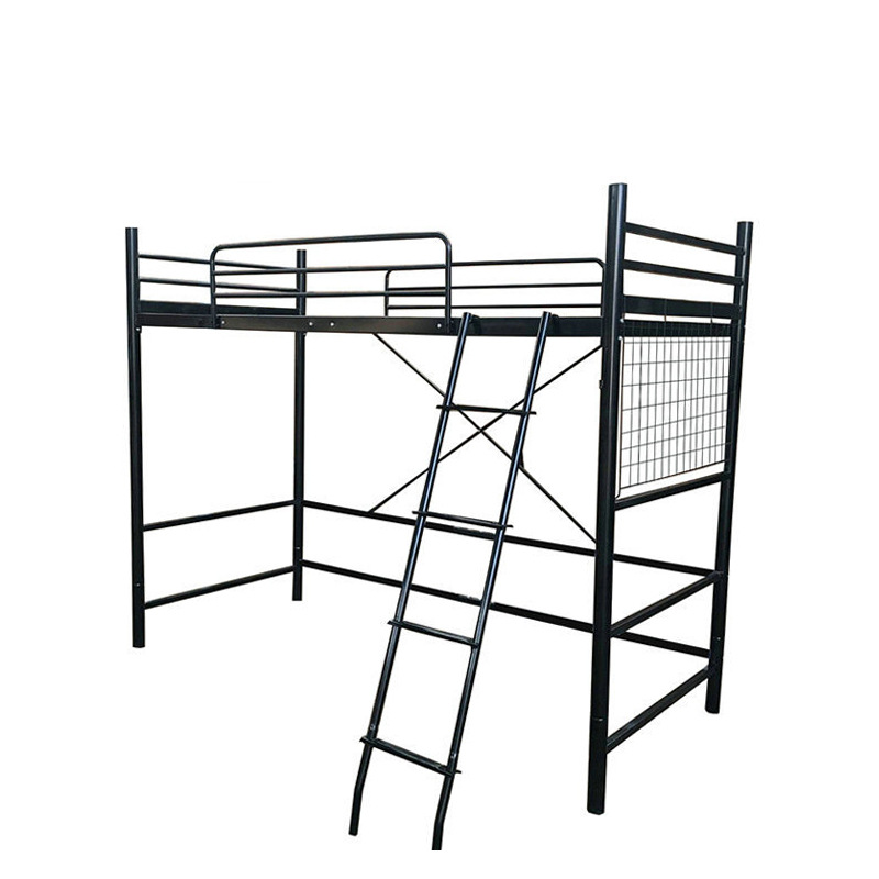 iron metal loft bed with stairs