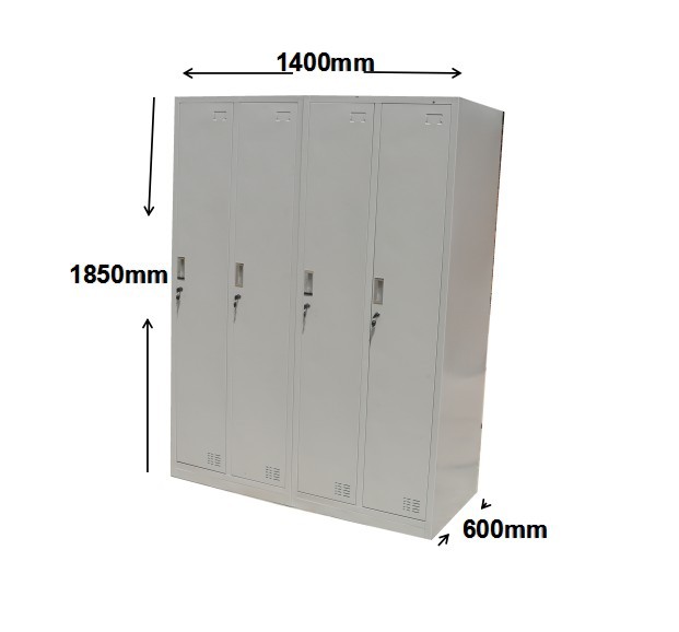 学生宿舍用更衣柜 四门带锁