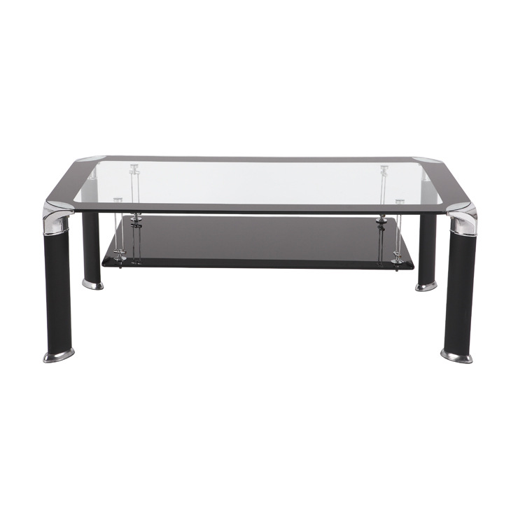 metal frame and tempered glass top coffee table