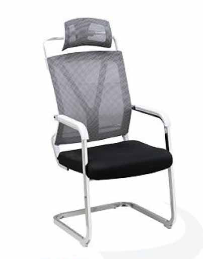 non roller stationary mesh chair with headrest